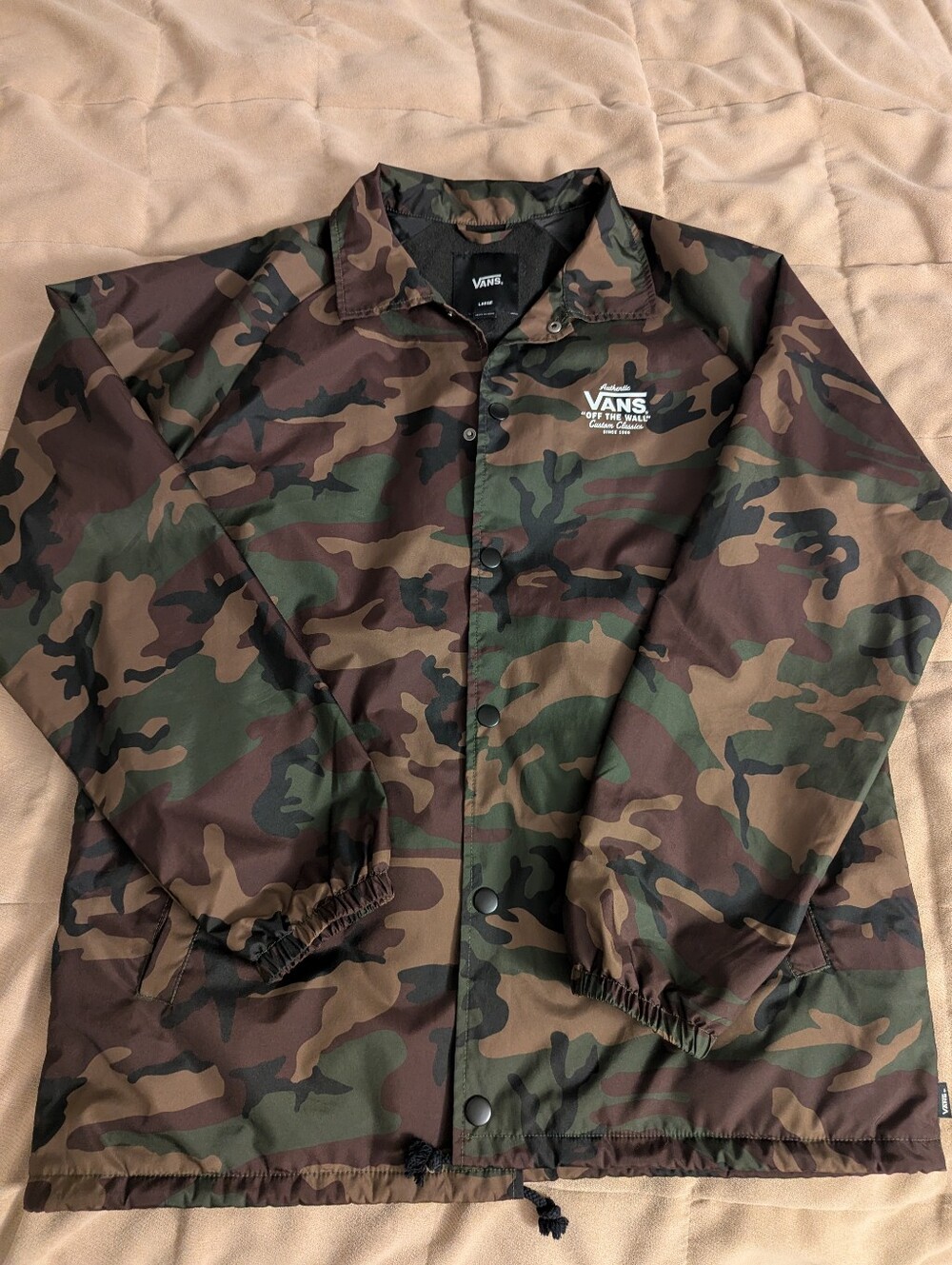 Vans Camouflage Windbreaker Jacket - Green/Brown/Black